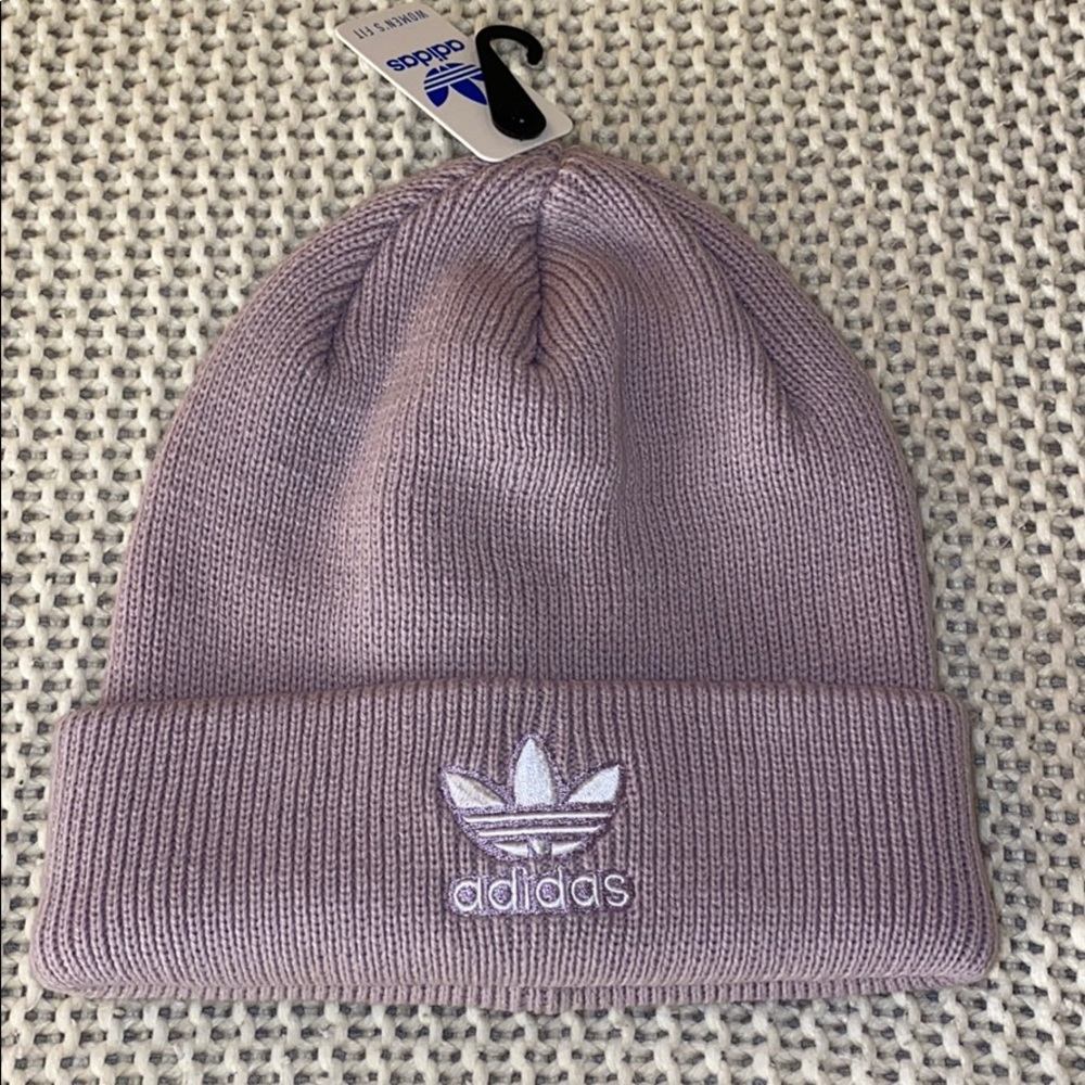 Adidas lavender beanie